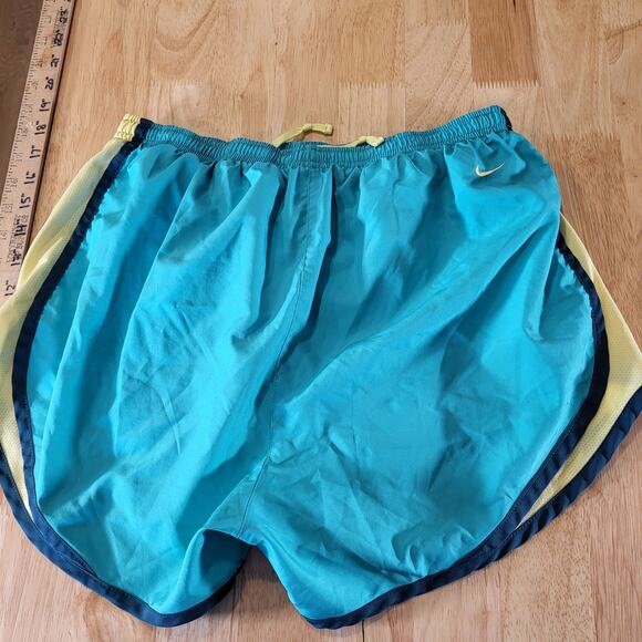 Nike Dri-Fit Just Do It Print Athletic Shorts Size Turquoise Blue Green Medium - Picture 7 of 7